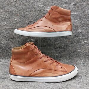 Converse Jack Purcell Racearound Sneakers Men's Size 10.5 Brown Leather Casual